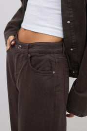 Gina Tricot / Perfect wide jeans / Brown