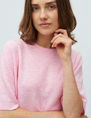 MbyM / Hanae - Gillian SS-M Knit / Begonia Pink Melange