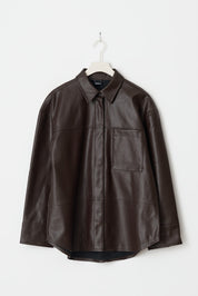 Gina Tricot / Pu shirt / Brown