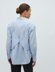 MbyM / Darena Stripe - Aulora-M Shirt / Blouse / Light Blue White Stripe