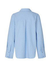 MbyM / Kiwa Check - Phoebe-M Shirt / Blouse / Light Blue Kiwa Check
