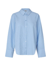 MbyM / Kiwa Check - Phoebe-M Shirt / Blouse / Light Blue Kiwa Check