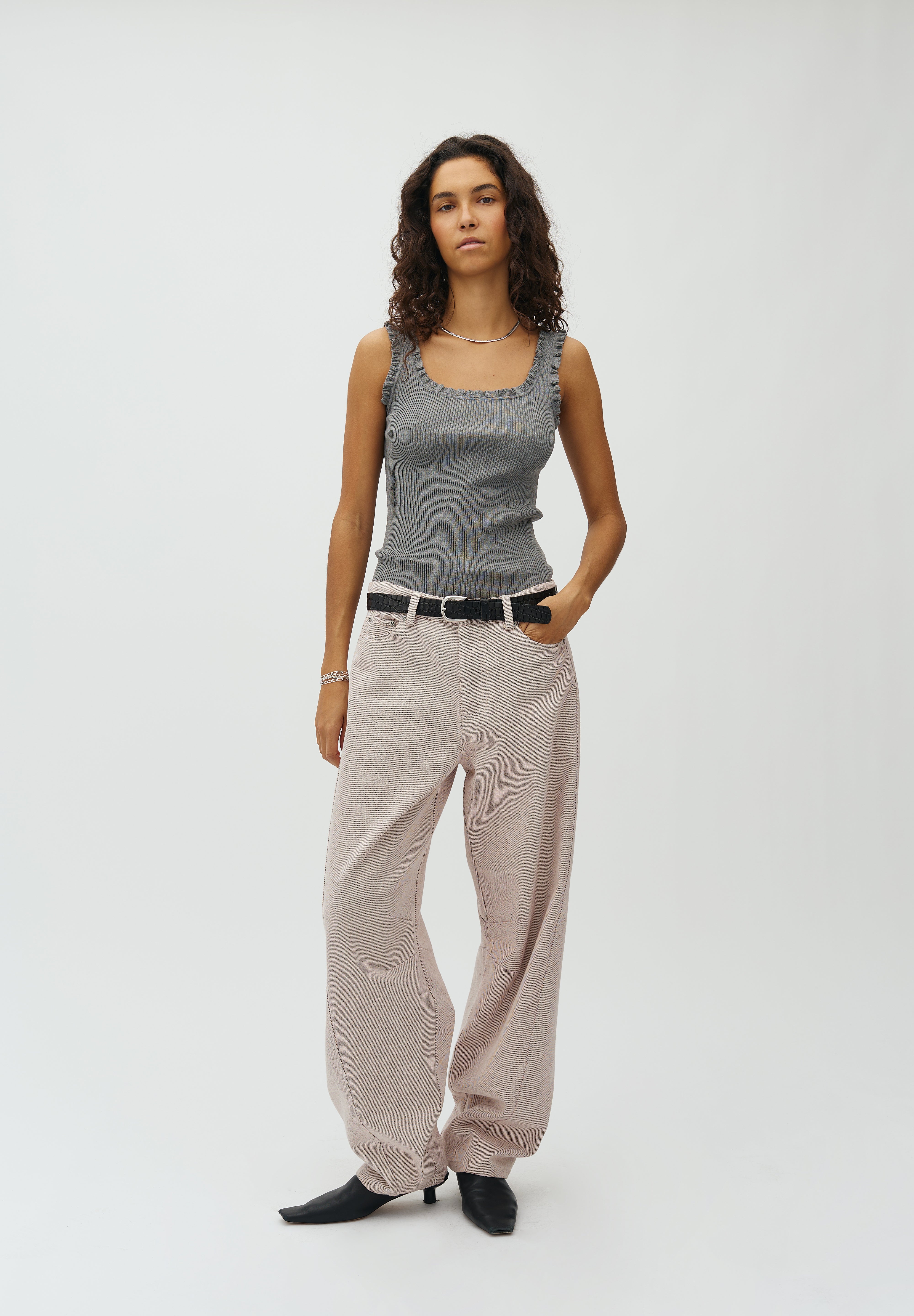 MbyM / Elinne-M Louc Top / Medium Grey Melange