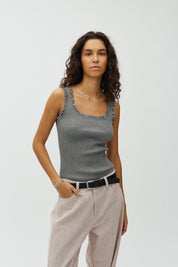 MbyM / Elinne-M Louc Top / Medium Grey Melange