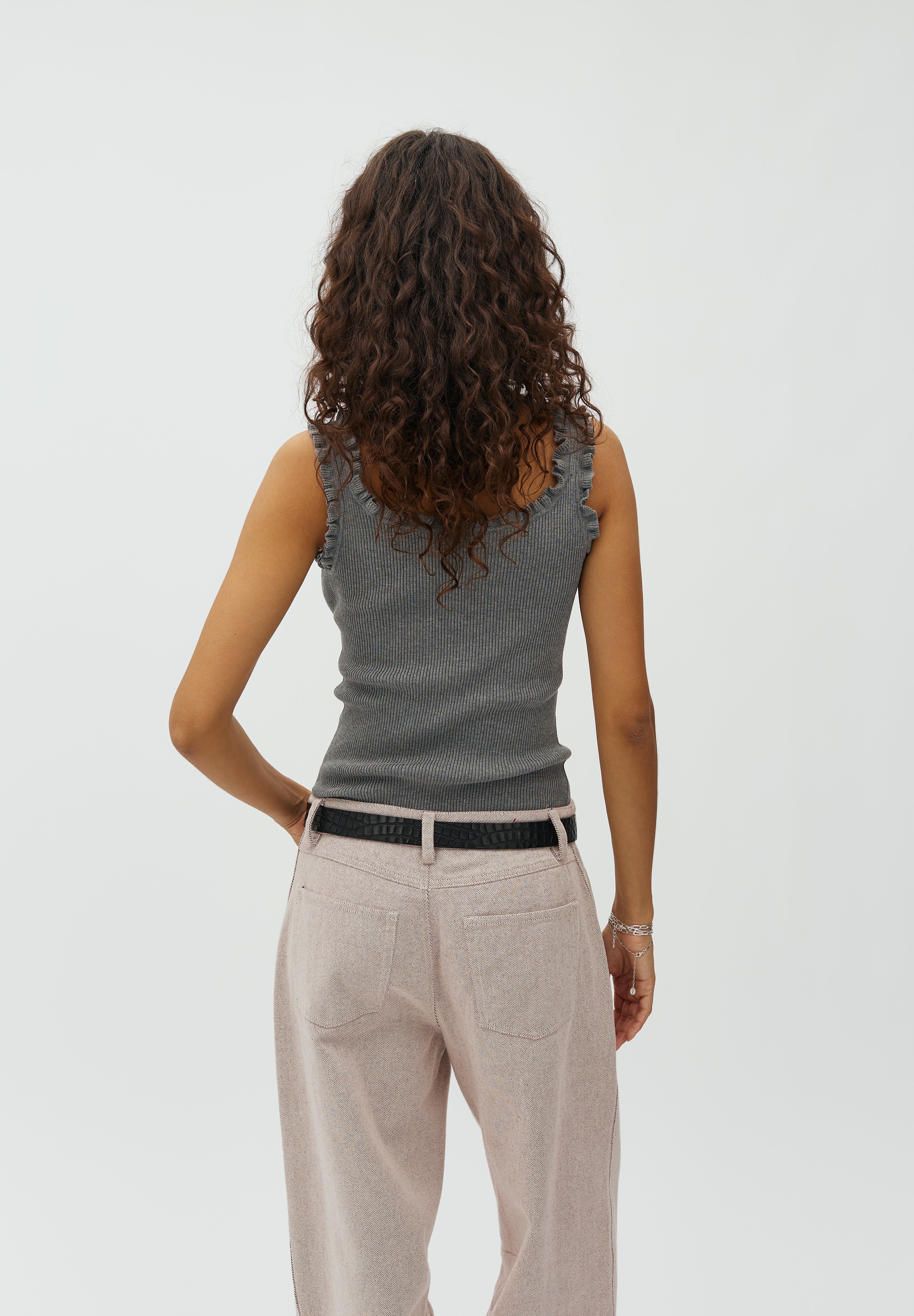 MbyM / Elinne-M Louc Top / Medium Grey Melange