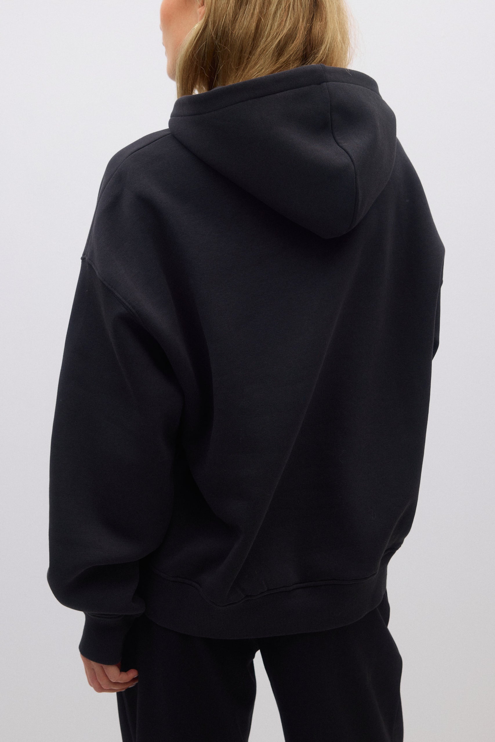 Gina Tricot / Oversized print hoodie / Off Black