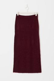 Gina Tricot / Knitted skirt / Tawny Port