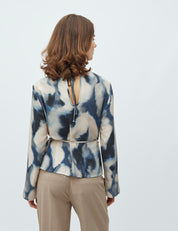 MbyM / Keikan Print - Kylar Short Ls-M Shirt / Blouse / Keikan Print