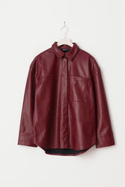 Gina Tricot / Pu shirt / Burgundy