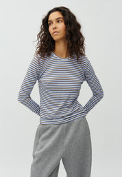 MbyM / GG Stripe - Christina-M Top / T-shirt / Falcon Blue Stripe