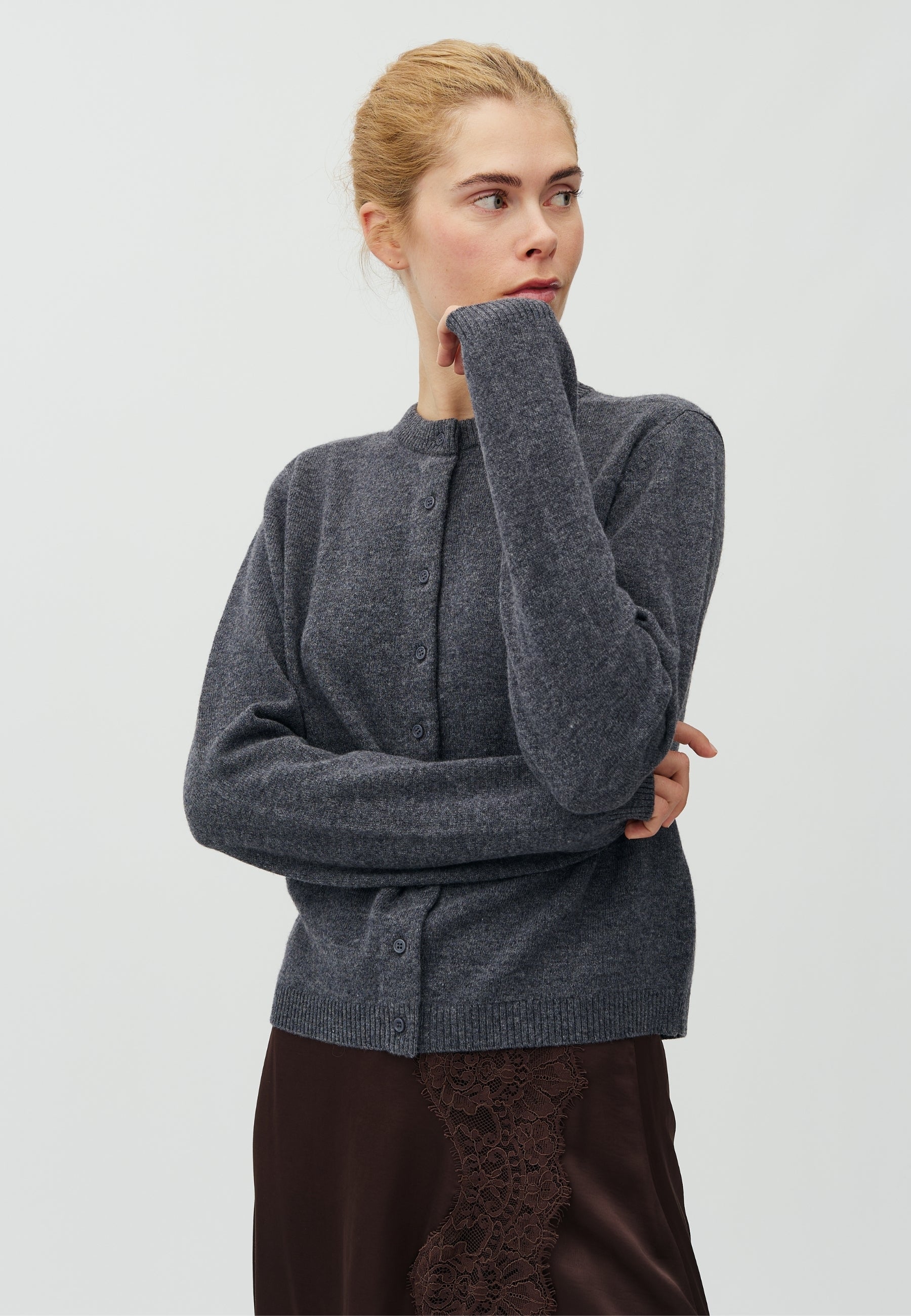 MbyM / Averie-M Aurely Knit / Dark Grey Melange