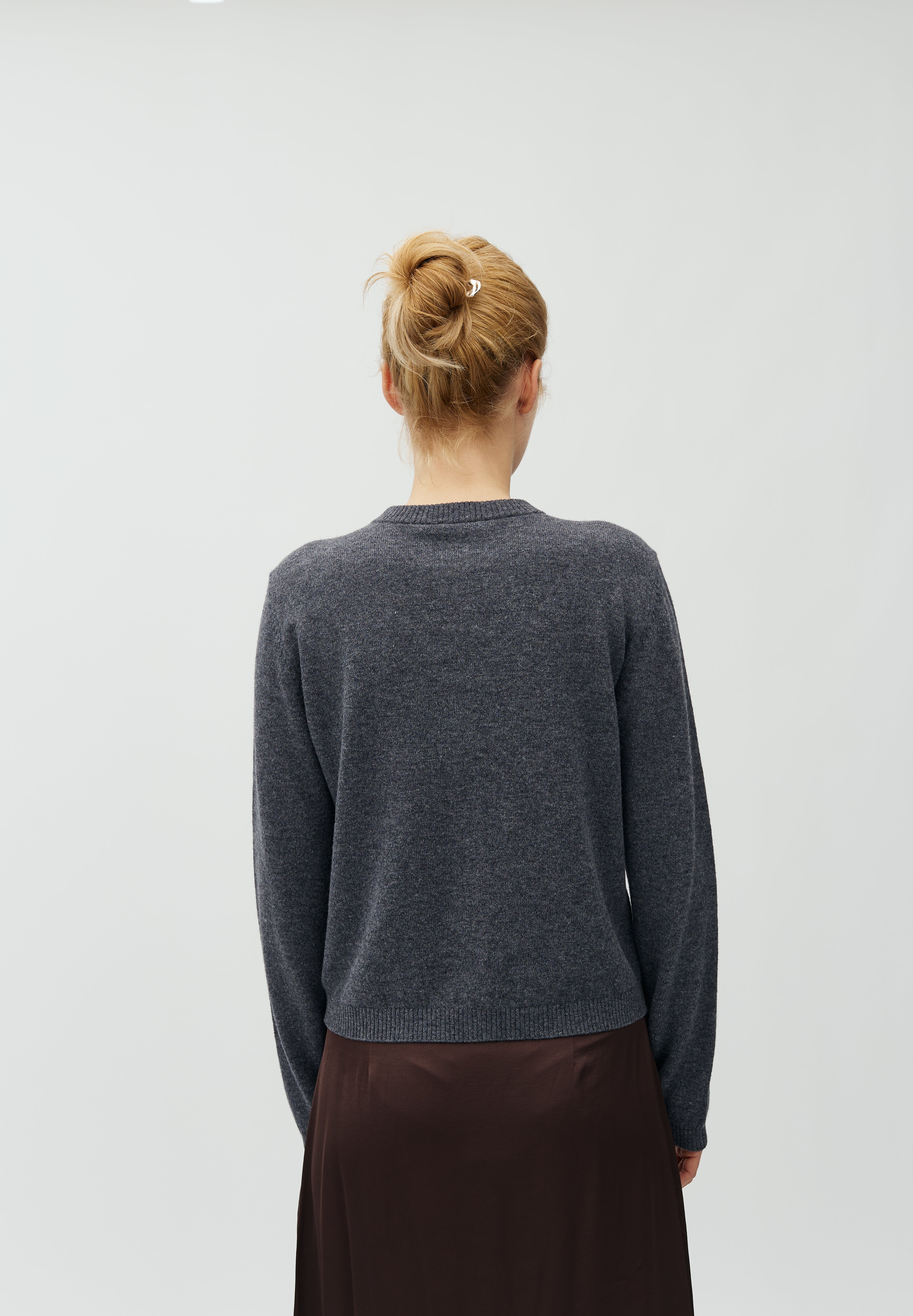 MbyM / Averie-M Aurely Knit / Dark Grey Melange