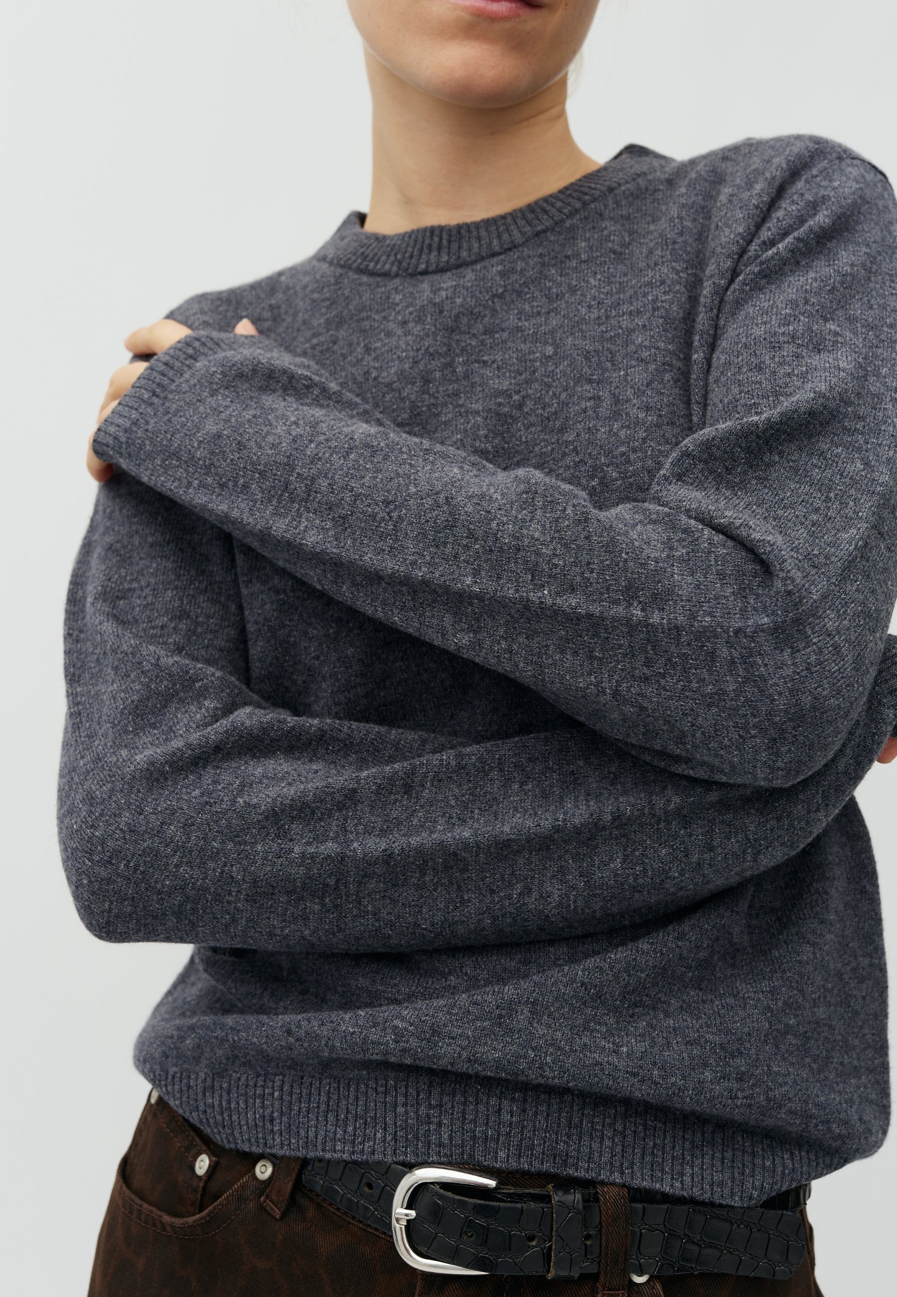 MbyM / Christin-M Aurely Knit / Dark Grey Melange