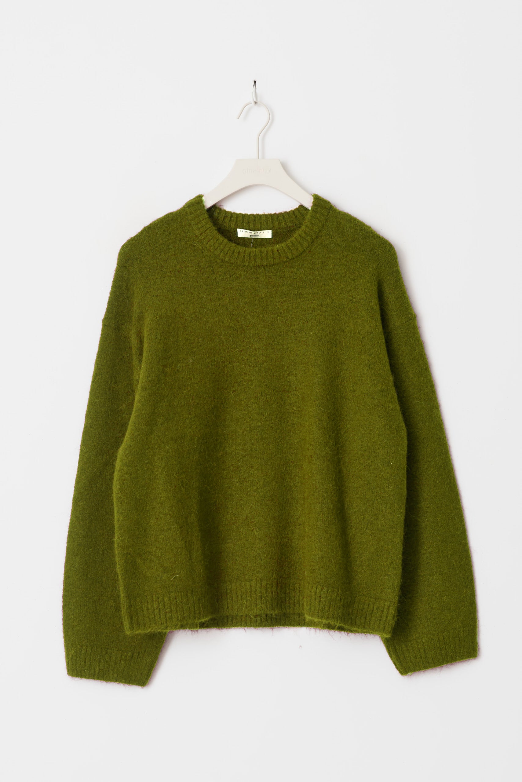 Gina Tricot / Crew neck knitted sweater / Happy green