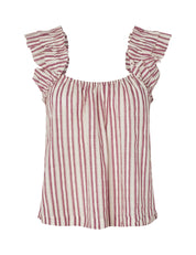 MbyM / Even Stripe Solaya-M Blouse / Thin red Stripe