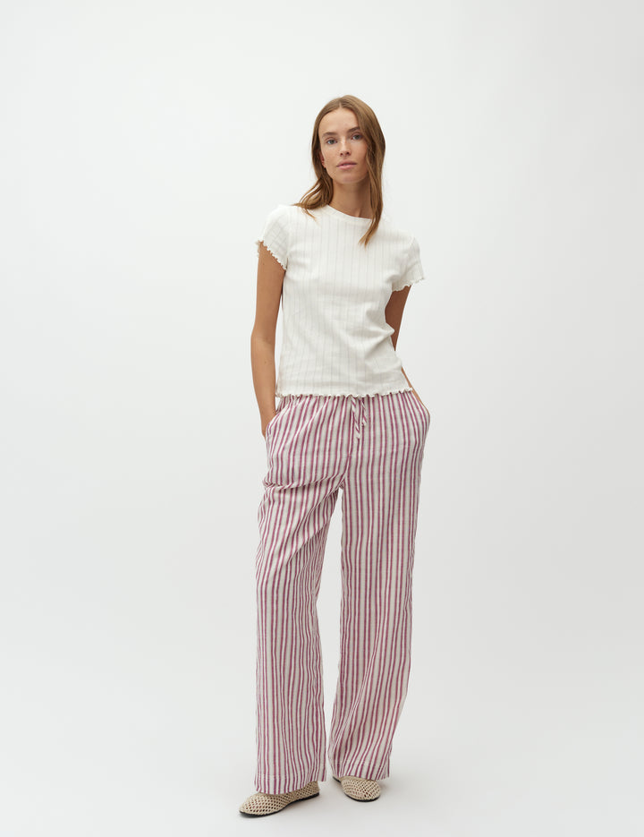 MbyM / Even Stripe Grasielle-M Pant / Thin red Stripe