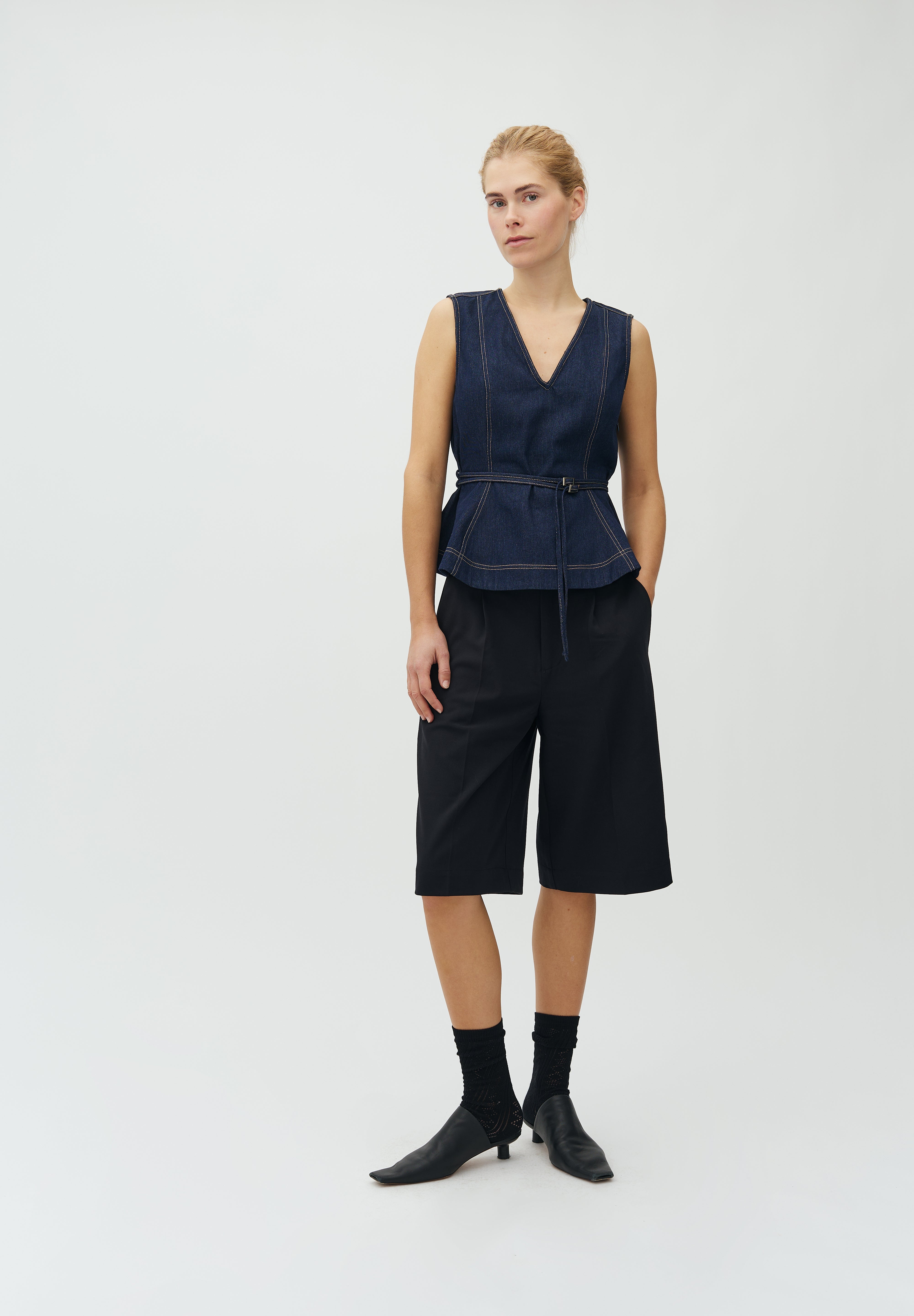 MbyM / Dallia-M Walewu Top / Dark Unwashed denim