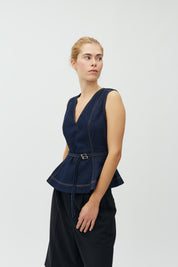 MbyM / Dallia-M Walewu Top / Dark Unwashed denim