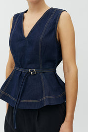 MbyM / Dallia-M Walewu Top / Dark Unwashed denim