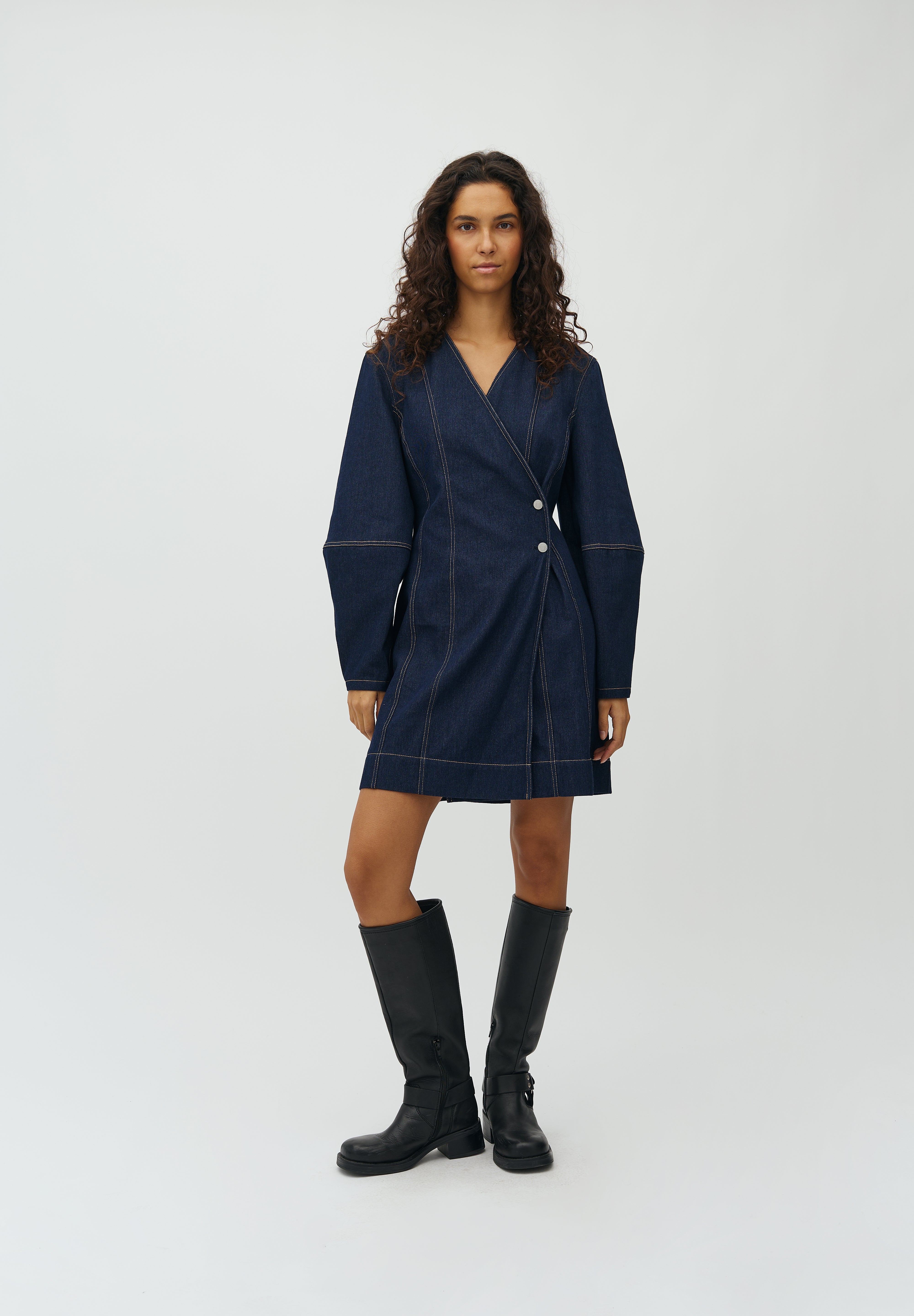 MbyM / Satienne-M Walewu Dress / Dark Unwashed denim