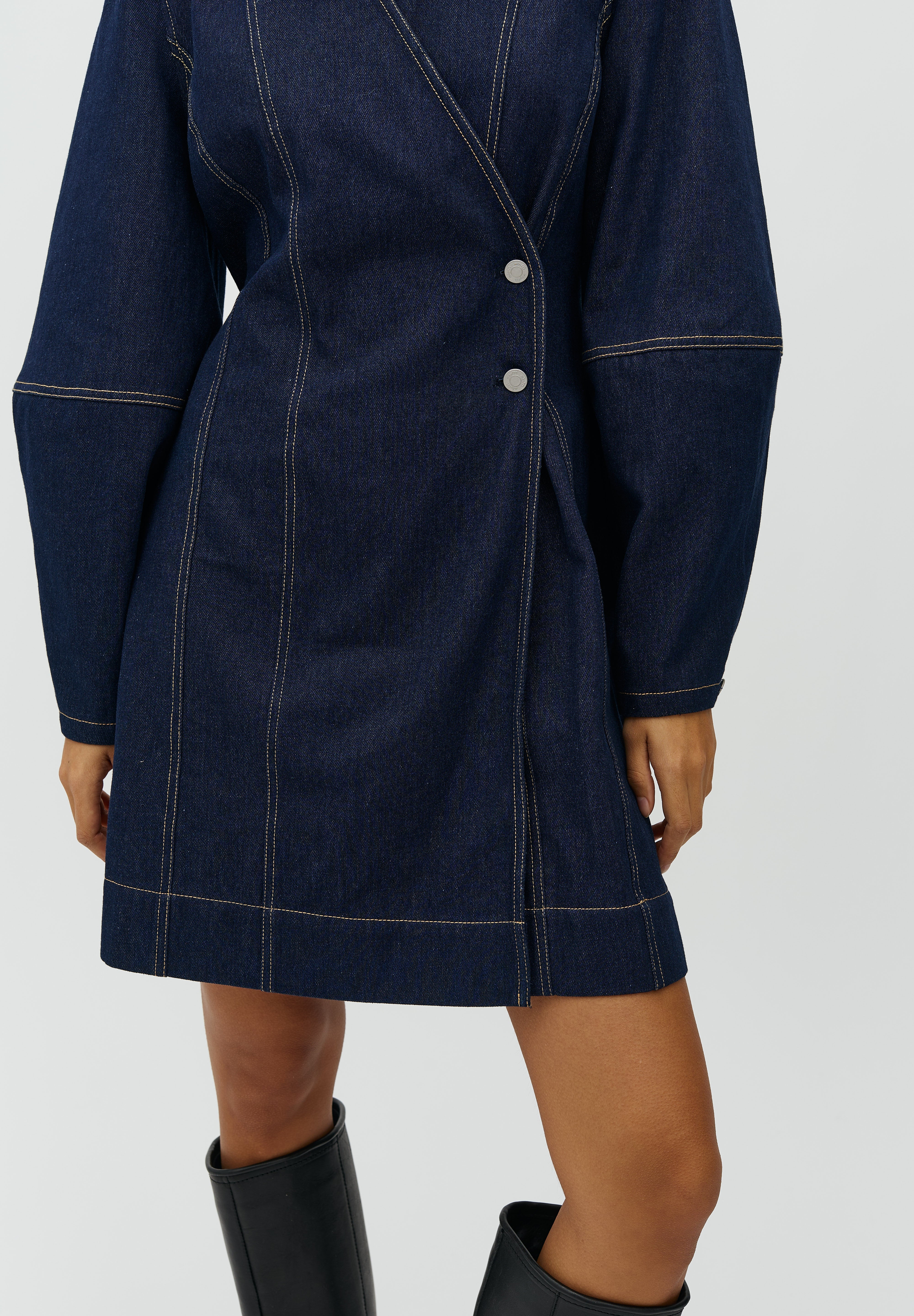 MbyM / Satienne-M Walewu Dress / Dark Unwashed denim