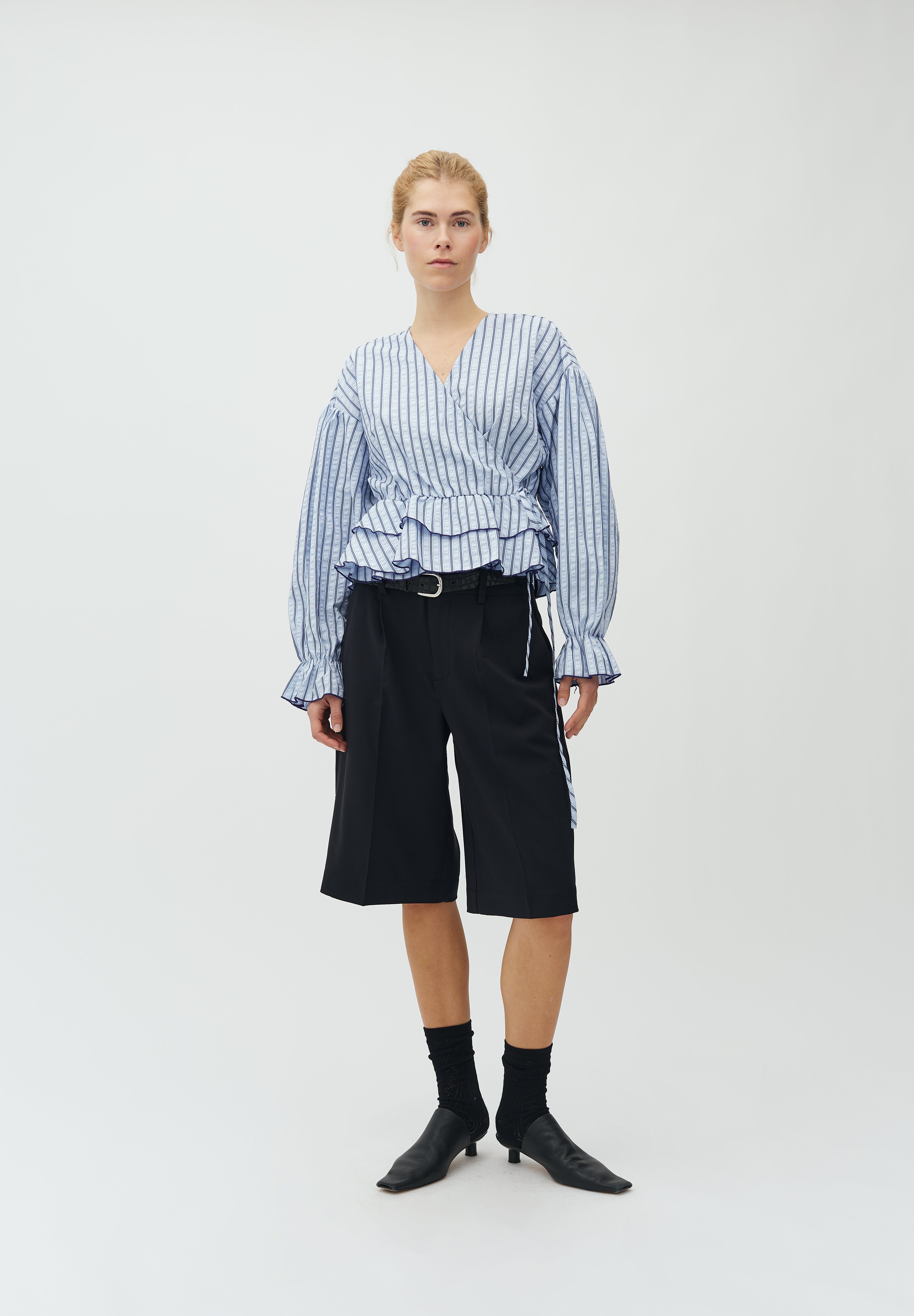 MbyM / Rothko-M Fleurice Blouse / Serenity Blue Stripe