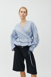 MbyM / Rothko-M Fleurice Blouse / Serenity Blue Stripe