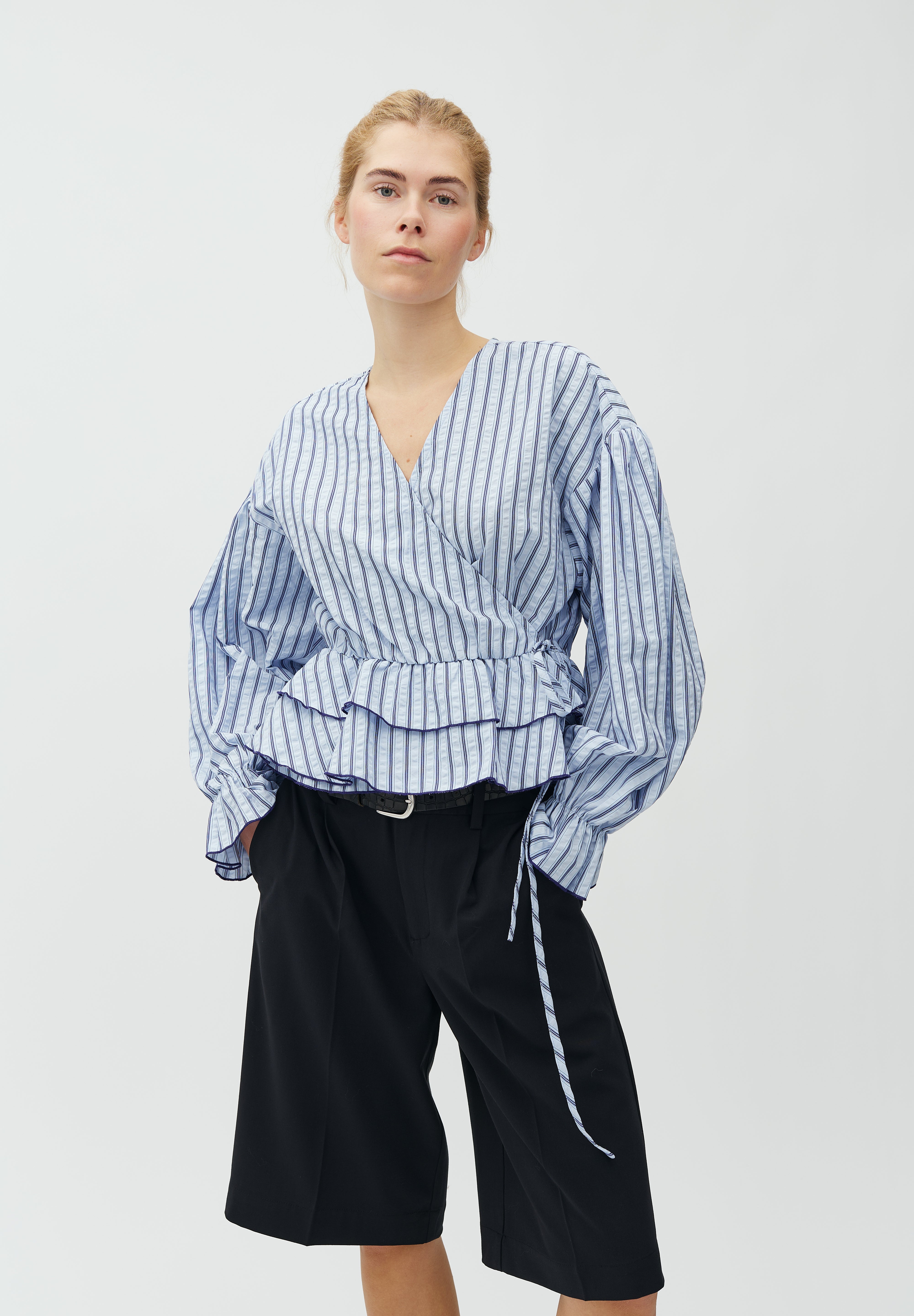 MbyM / Rothko-M Fleurice Blouse / Serenity Blue Stripe
