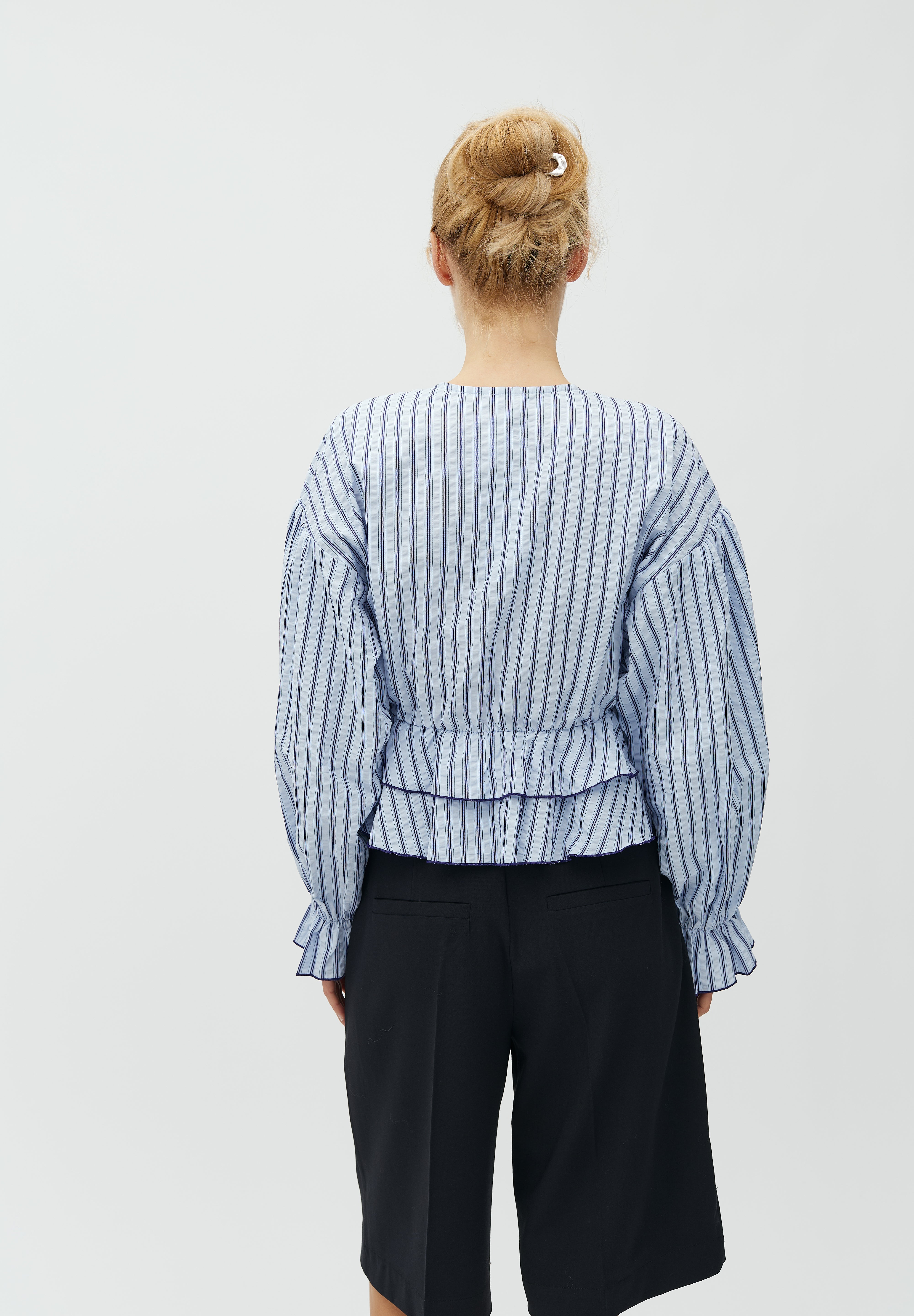 MbyM / Rothko-M Fleurice Blouse / Serenity Blue Stripe