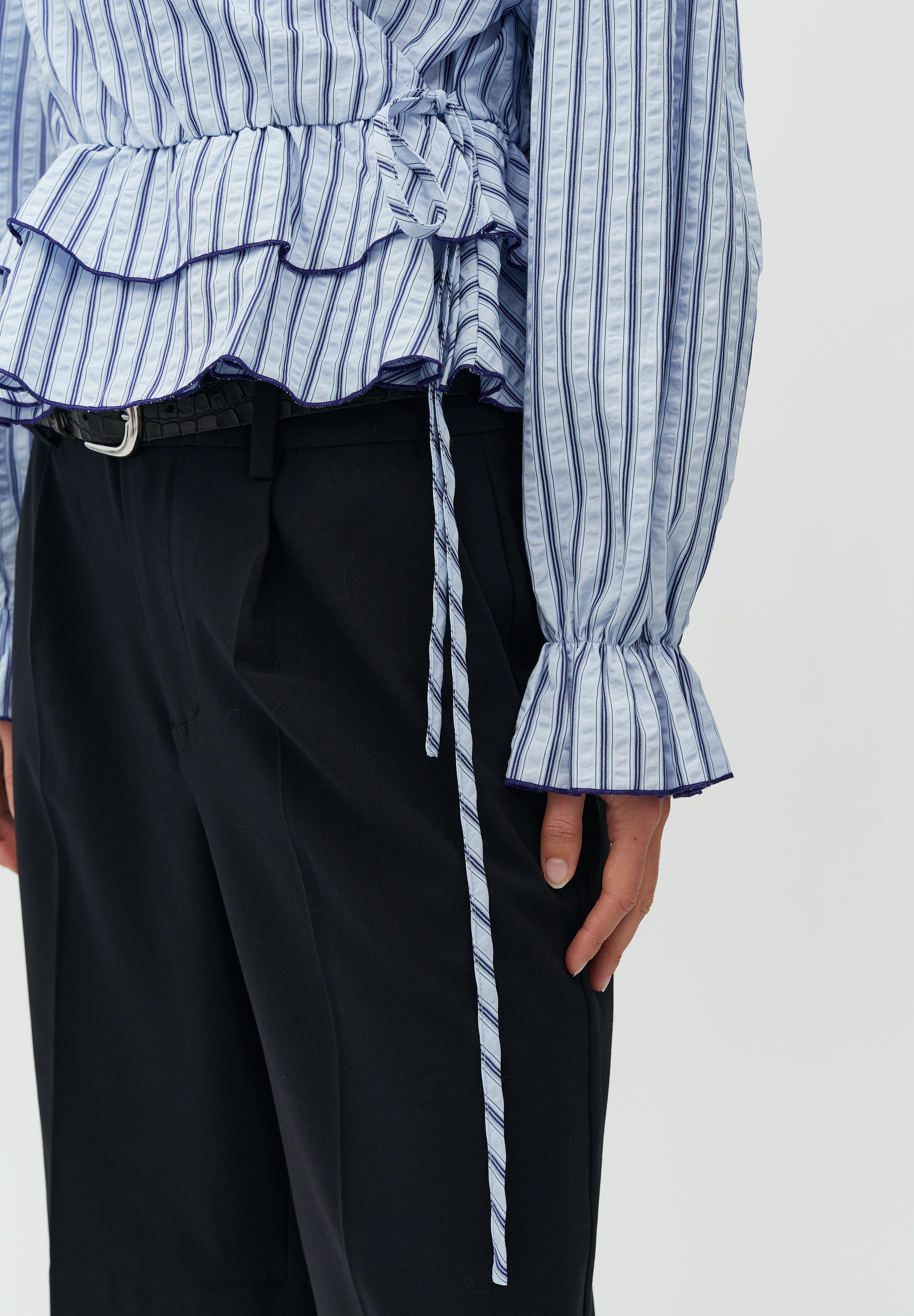 MbyM / Rothko-M Fleurice Blouse / Serenity Blue Stripe