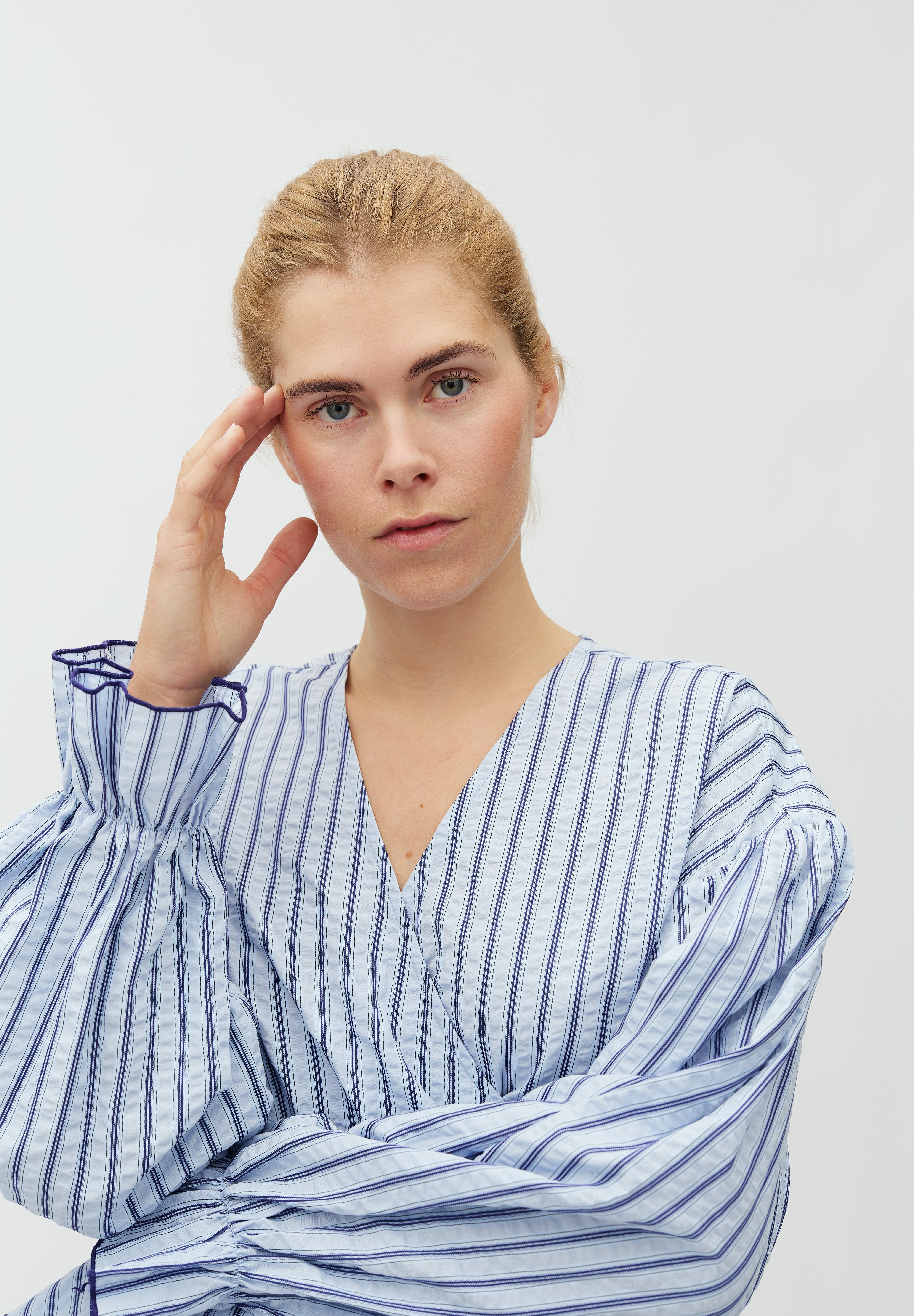 MbyM / Rothko-M Fleurice Blouse / Serenity Blue Stripe
