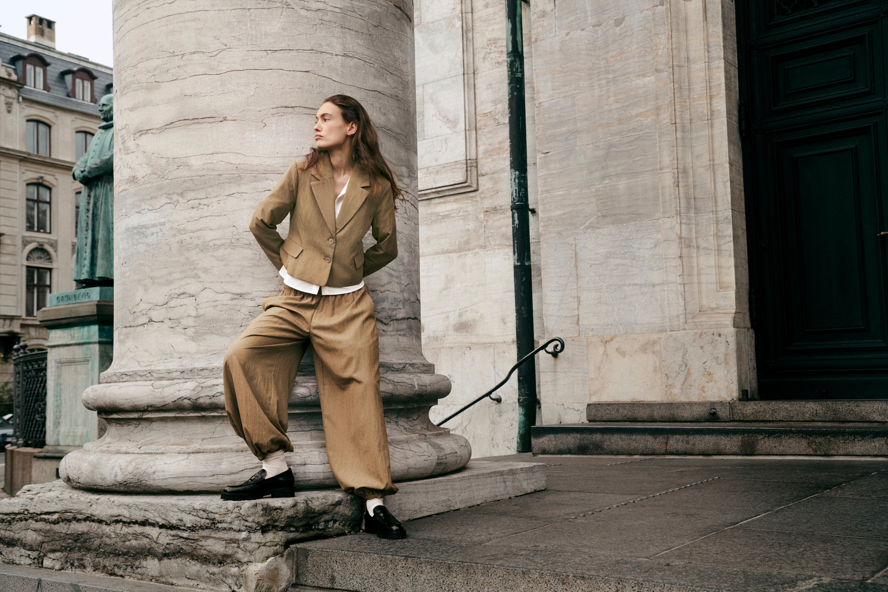 MbyM / Haring-M Xannia Blazer / Light Olive Melange