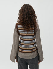 MbyM / Flavin-M Friday Stripe Knit / Friday Mutli Stripe Brown