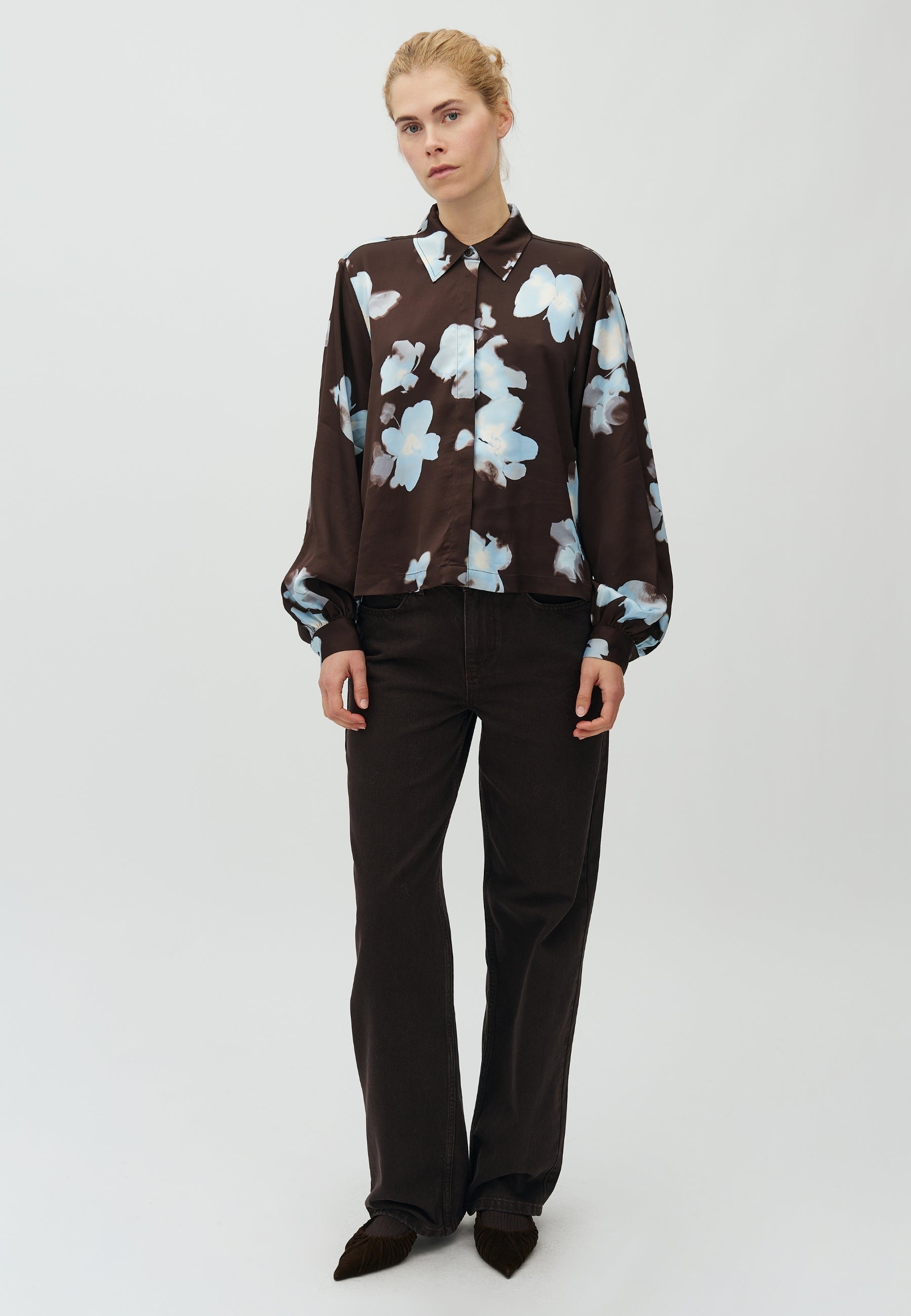 MbyM / Carreria-M Big Flower Paint Blouse / Big Flower Paint