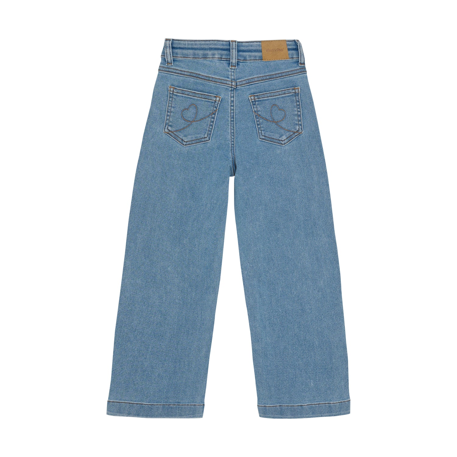 Minymo / Jeans wide loose fit  / Light dusty blue