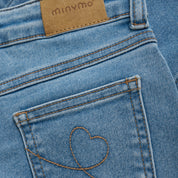 Minymo / Jeans wide loose fit  / Light dusty blue