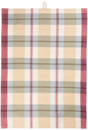 Ib Laursen / Geschirrtuch Alice / rot, blau, beige & grau