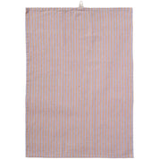 Ib Laursen / Geschirrtuch Linea m/lila und rustikbraunen schmalen Streifen
