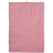 Ib Laursen / Geschirrtuch Linea m/hellrosa und himbeerfarbigen schmalen Streifen