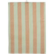 Ib Laursen / Geschirrtuch Linus m/hellgrünen und hellbraunen breiten Streifen