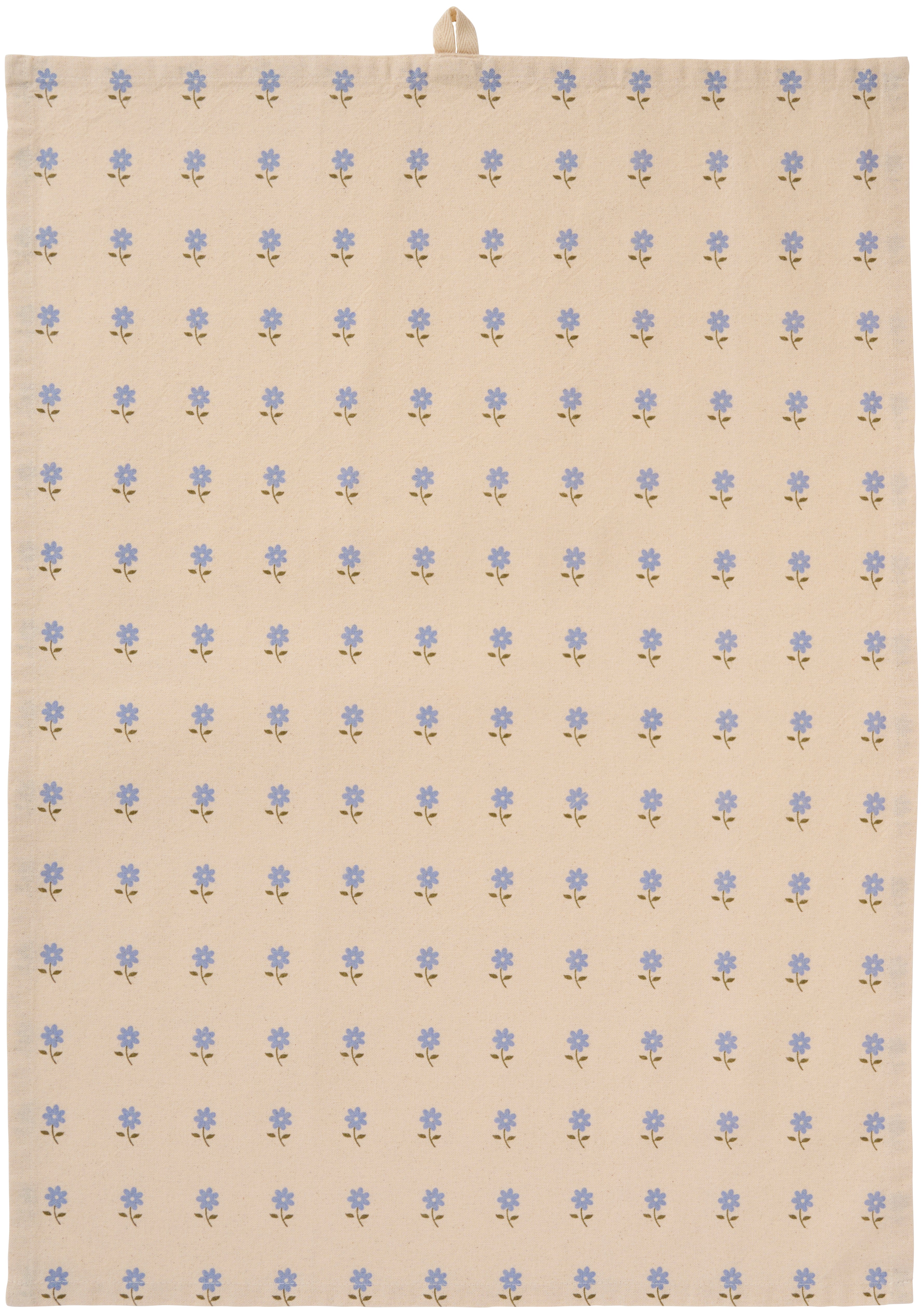 Ib Laursen / Geschirrtuch Elisabeth m/ blauen Blumen