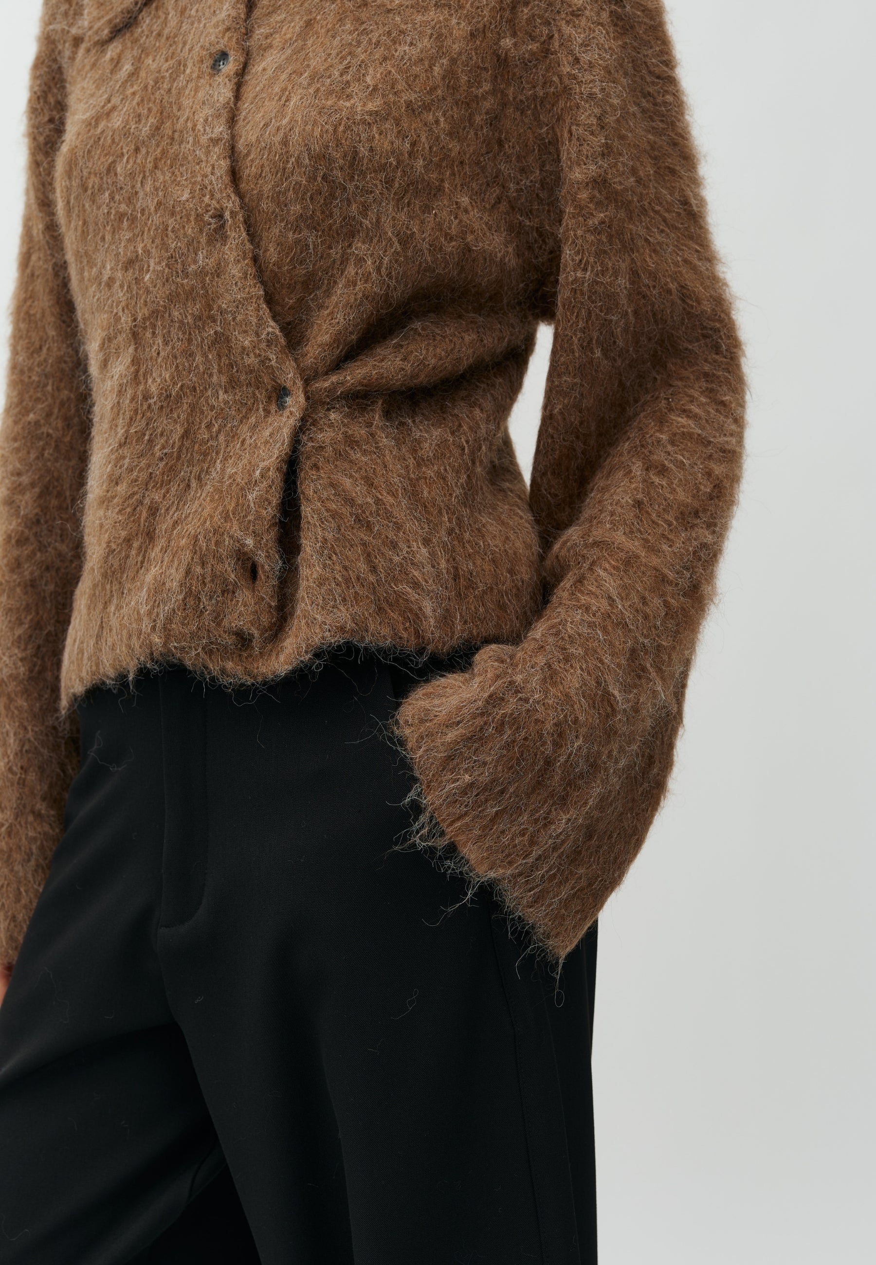 MbyM / Lari-M Brush Knit / Walnut Melange