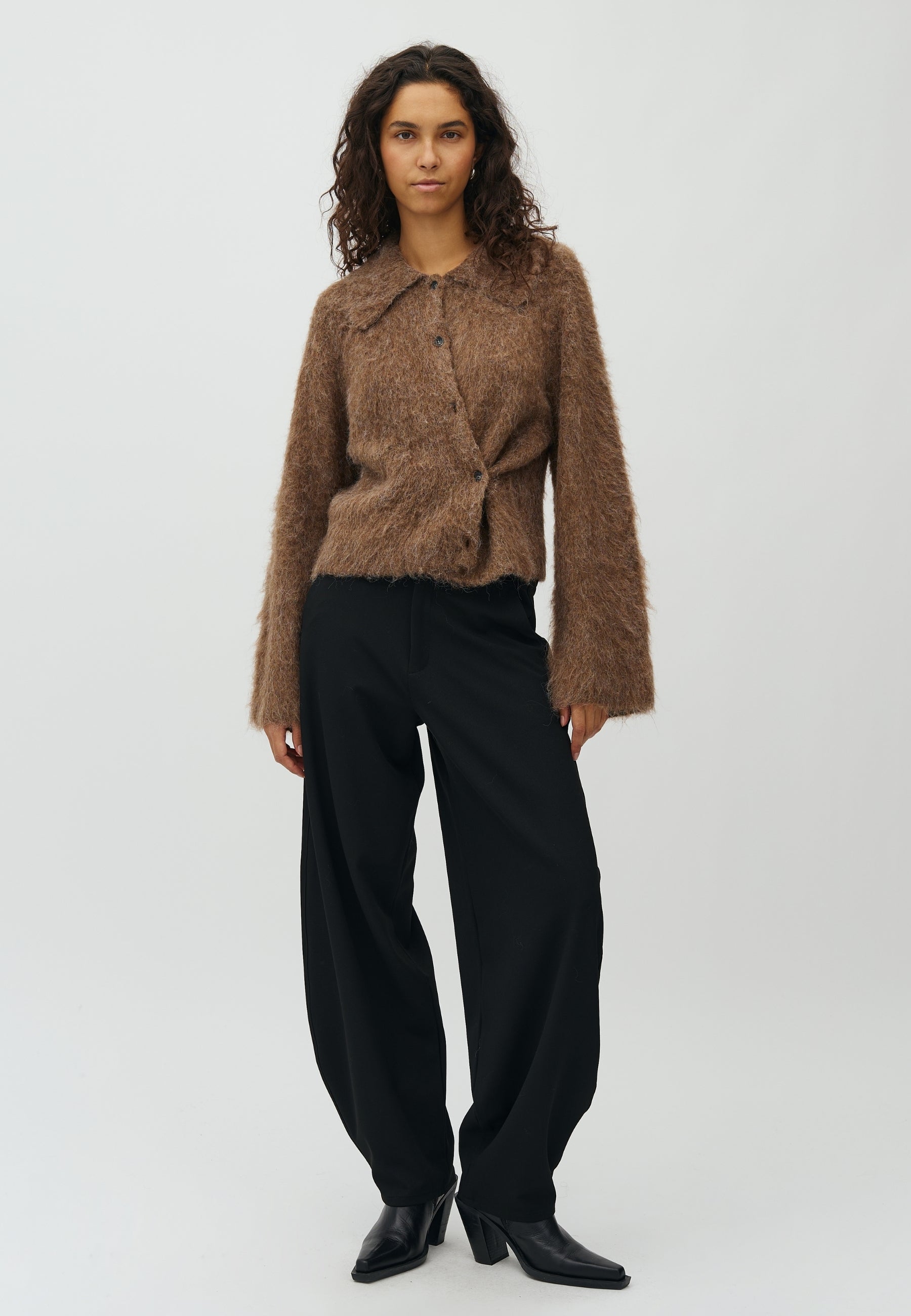 MbyM / Lari-M Brush Knit / Walnut Melange