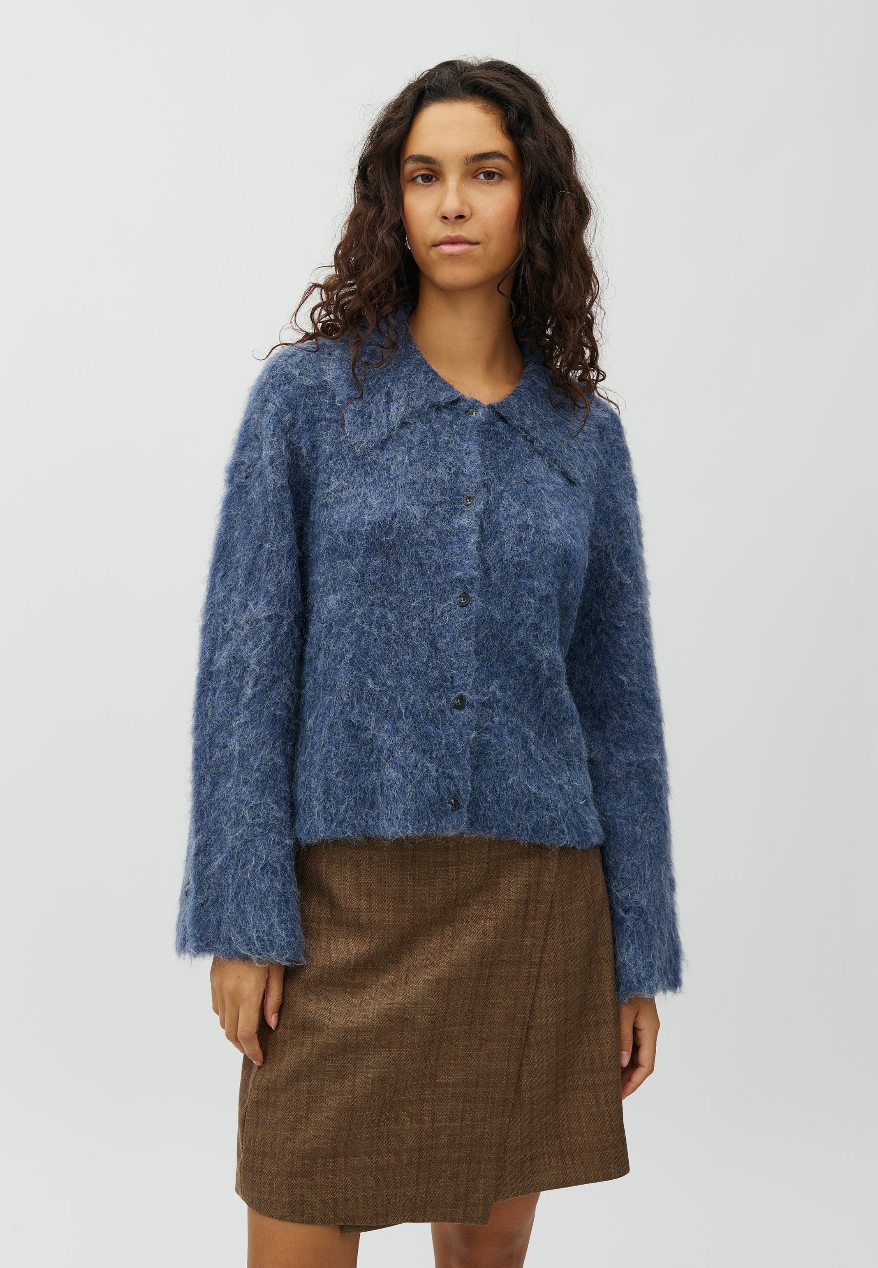 MbyM / Lari-M Brush Knit / Light Navy Melange