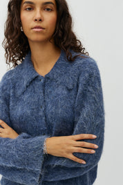 MbyM / Lari-M Brush Knit / Light Navy Melange
