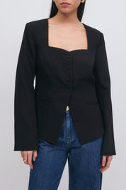 Gina Tricot / Heart shaped tailored blazer / Black