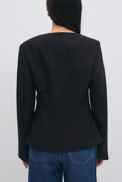 Gina Tricot / Heart shaped tailored blazer / Black