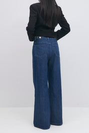 Gina Tricot / Palazzo jeans / Scandi blue