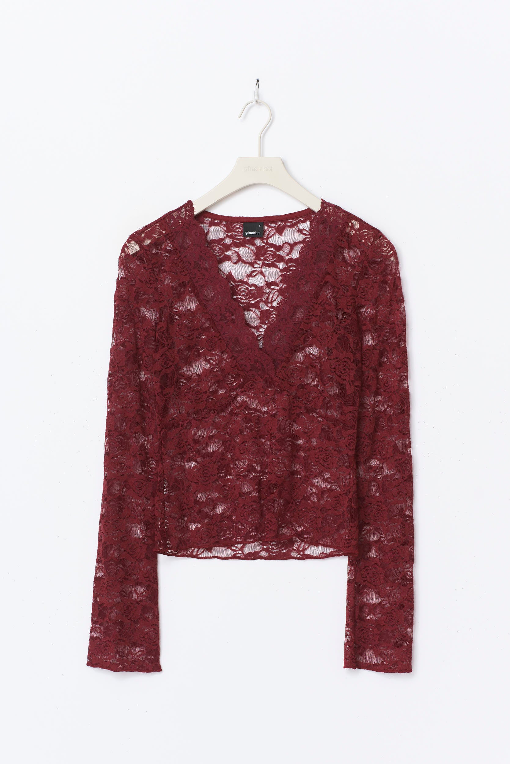 Gina Tricot / Lace top / Pomegranate