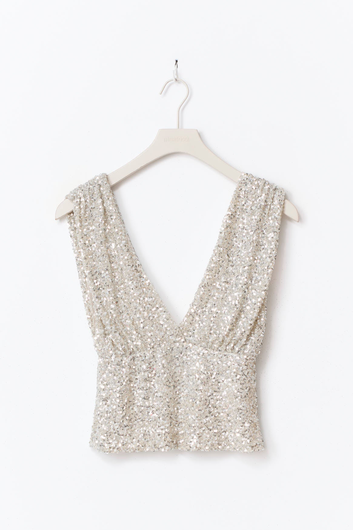 Gina Tricot / Sequins top / Silver